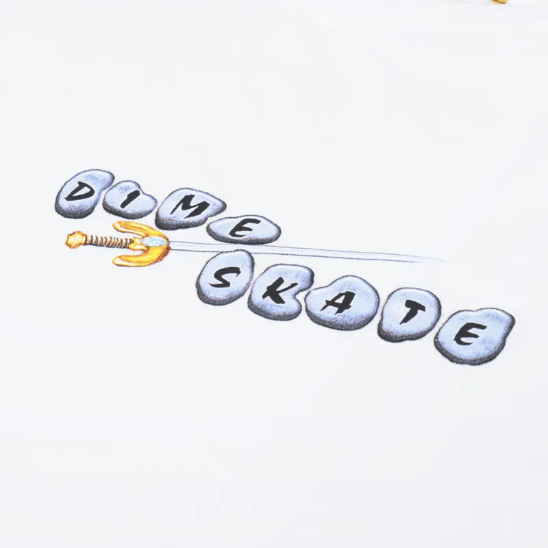 Dime Skate T Shirt White-1