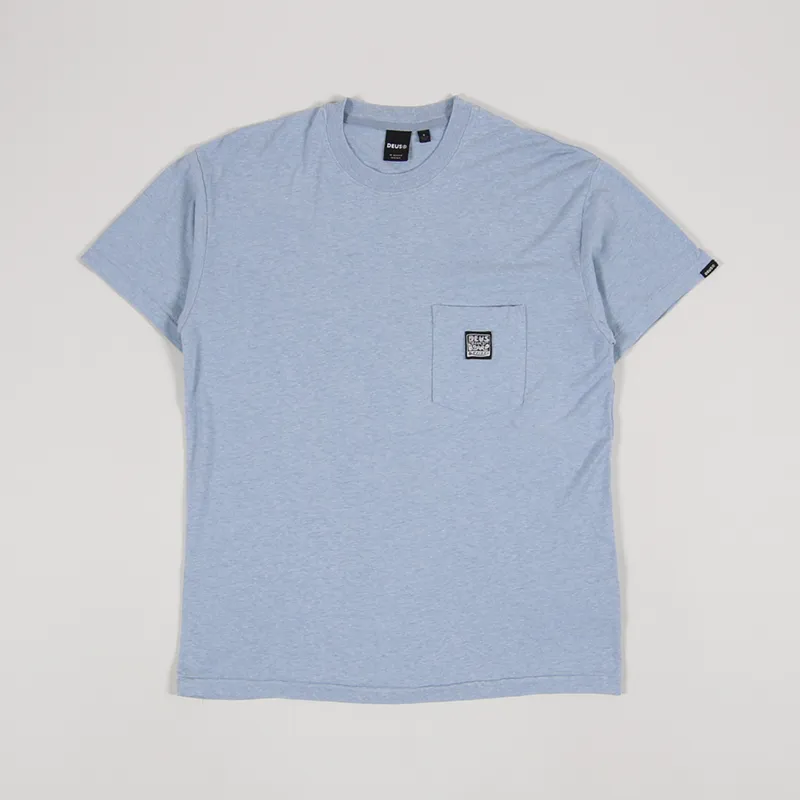 Deus Ex Machina Diamond Daze T Shirt Blue Slate