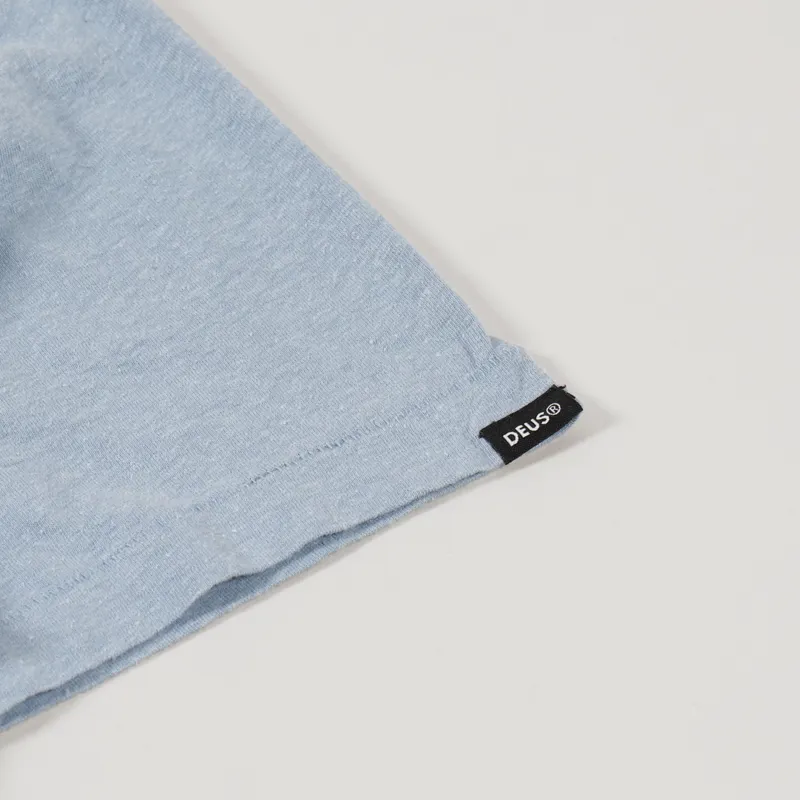 Deus Ex Machina Diamond Daze T Shirt Blue Slate-3