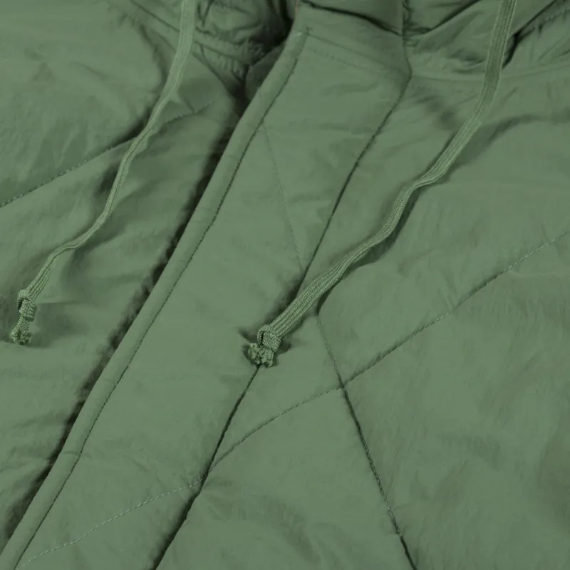 Universal Works Diamond Quilted Parka Green-6