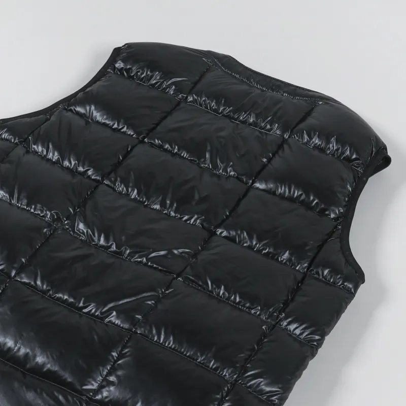 And Wander Mens Insulated Gilet Diamond Stitch Down Vest Black