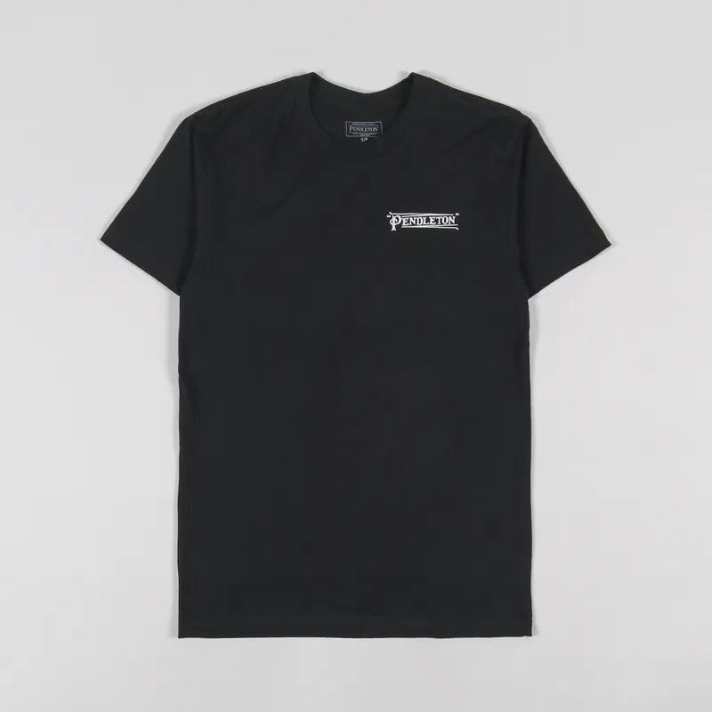 Pendleton Diamond Stripes Graphic T Shirt Black-1