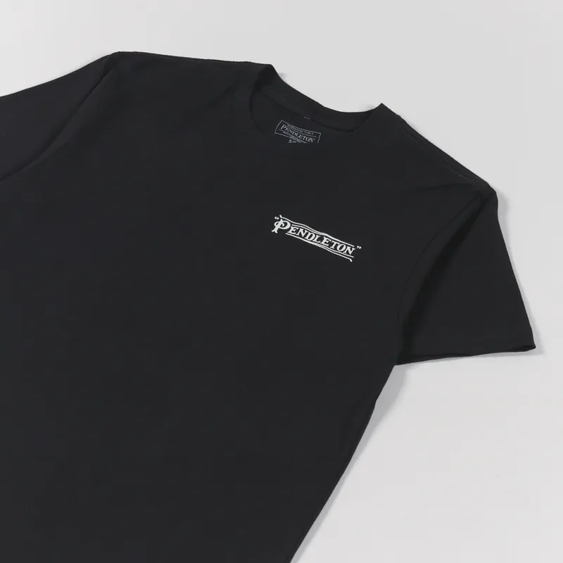 Pendleton Diamond Stripes Graphic T Shirt Black-3