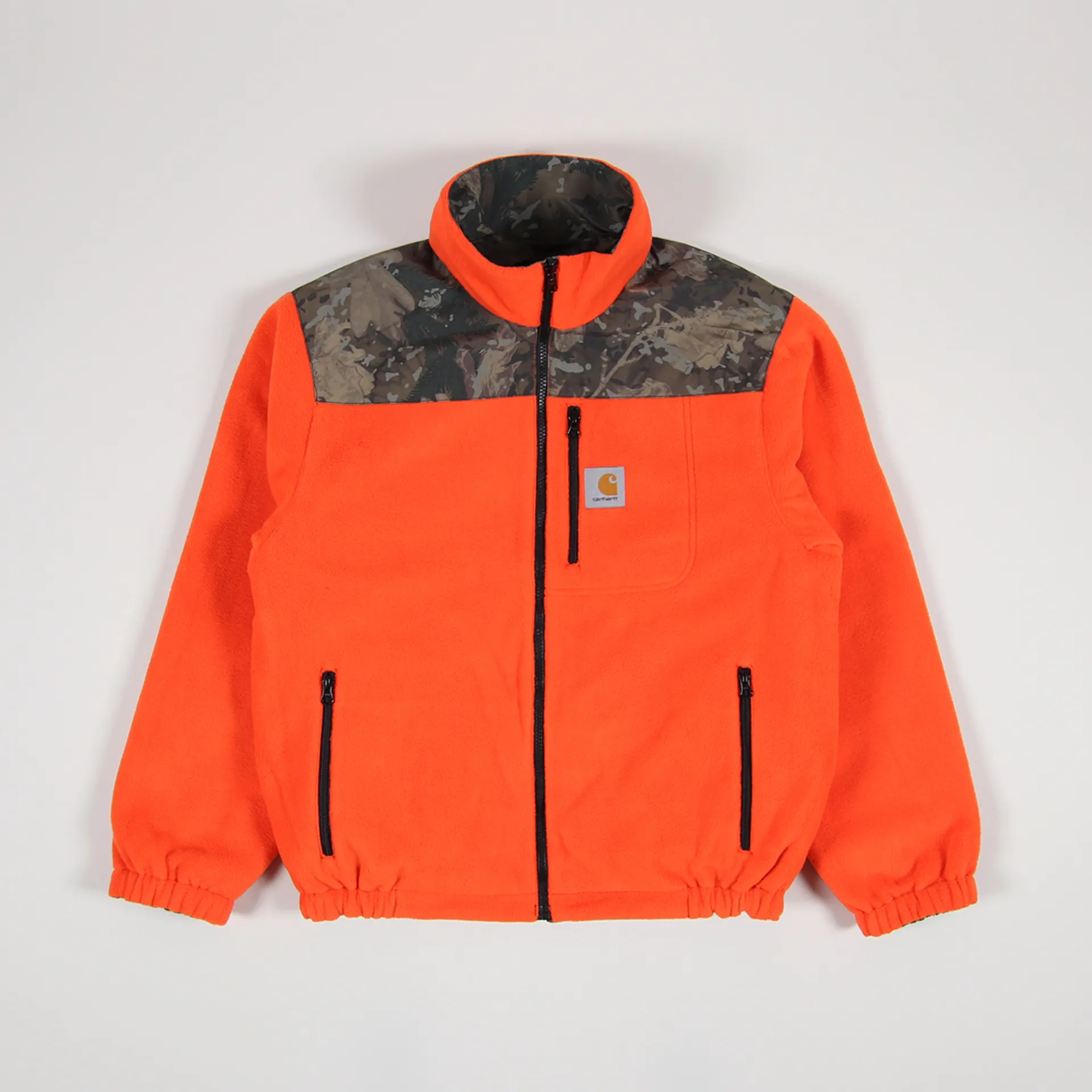 Carhartt WIP Mens Denby Reversible Jacket Camo Combi Orange