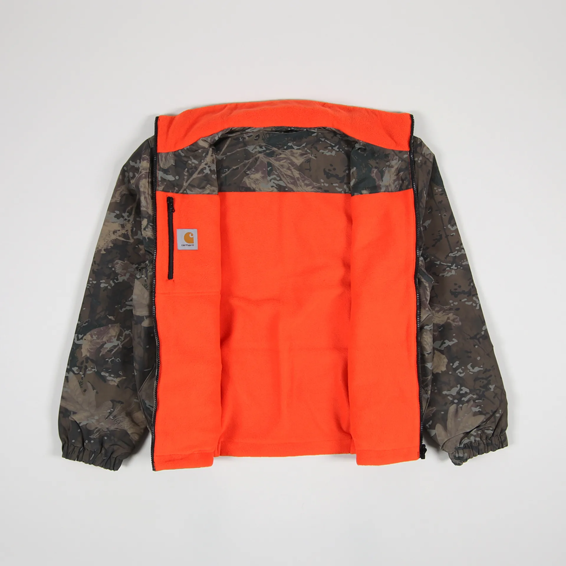 Carhartt WIP Mens Denby Reversible Jacket Camo Combi Orange