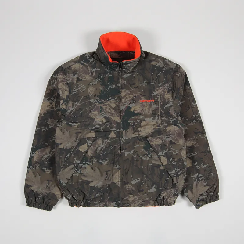 Carhartt WIP Mens Denby Reversible Jacket Camo Combi Orange