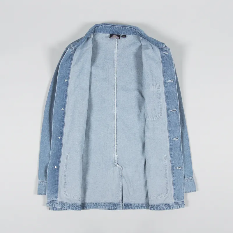 Dickies Denim Chore Coat Light Wash-1