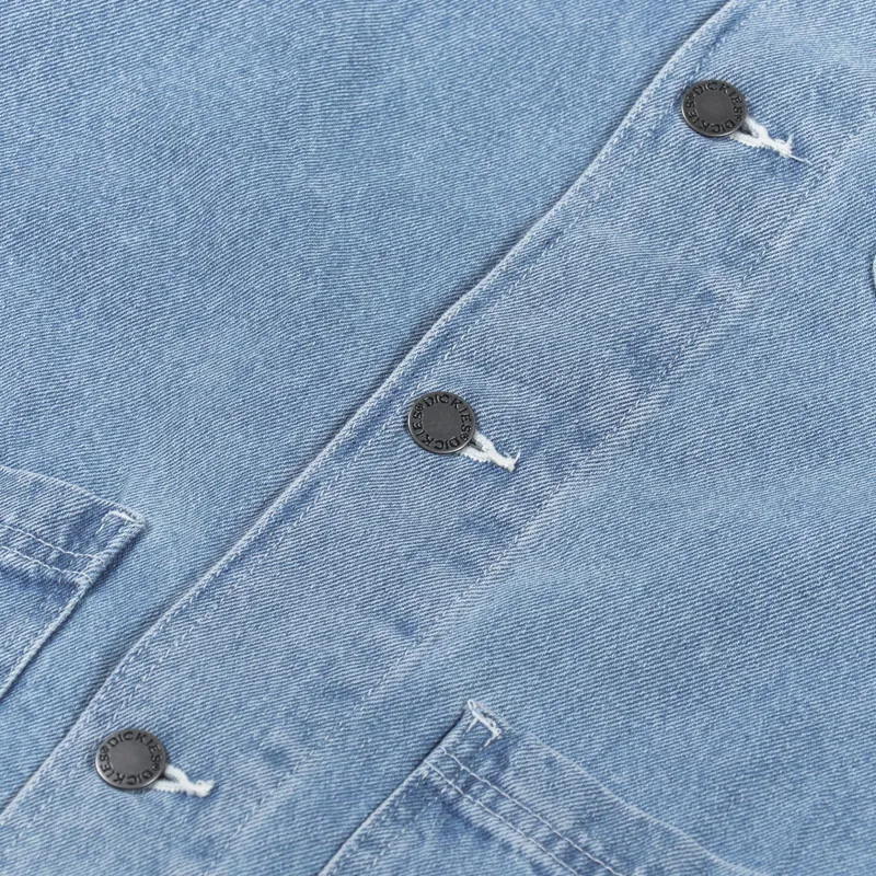 Dickies Denim Chore Coat Light Wash-7