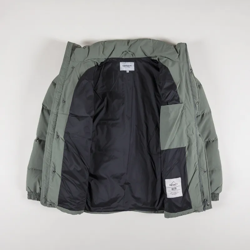 Carhartt WIP Danville Down Jacket Smoke Green Black-4