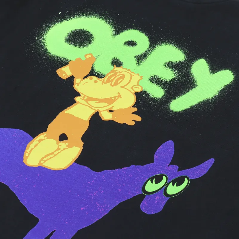 Obey Donkey T Shirt Off Black-4