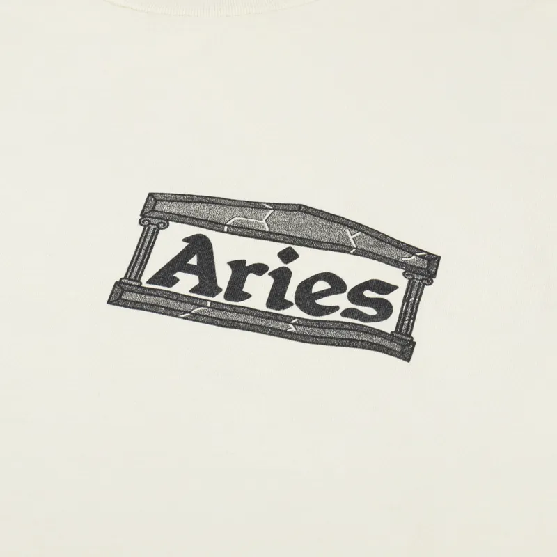 Aries Don't Be A Long Sleeve T Shirt Seedpearl-5