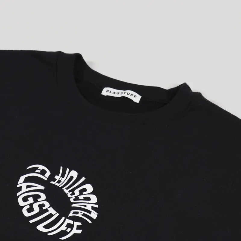 Flagstuff Donuts Logo Sweat Black-7