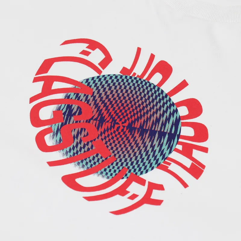 Flagstuff Donuts Long Sleeve T Shirt White-7