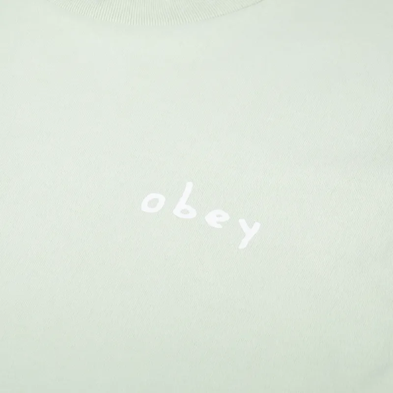 Obey Doodle Flower T Shirt Cucumber-5