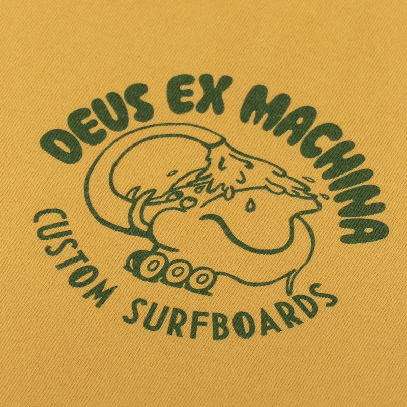 Deus Ex Machina Doolittle T Shirt Golden Yellow-5