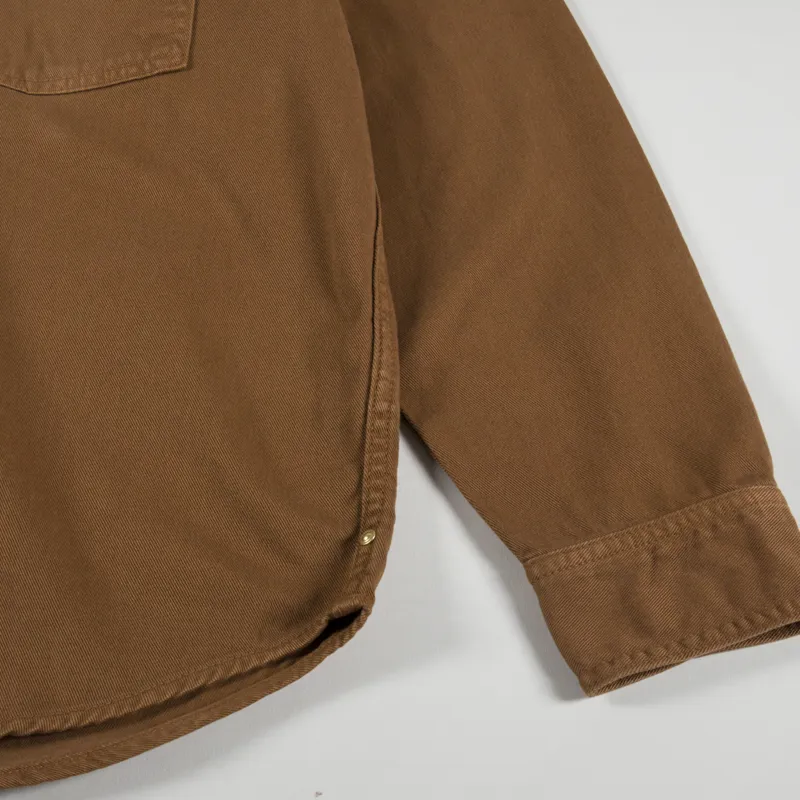 Carhartt WIP Derby Shirt Jac Hamilton Brown -5