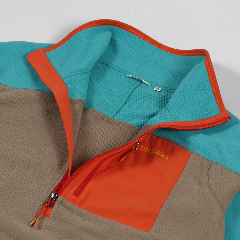 Cotopaxi Dorado Half Zip Fleece Jacket Lagoon Desert-4