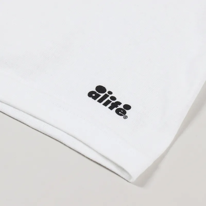 Alife Drip T Shirt White-3