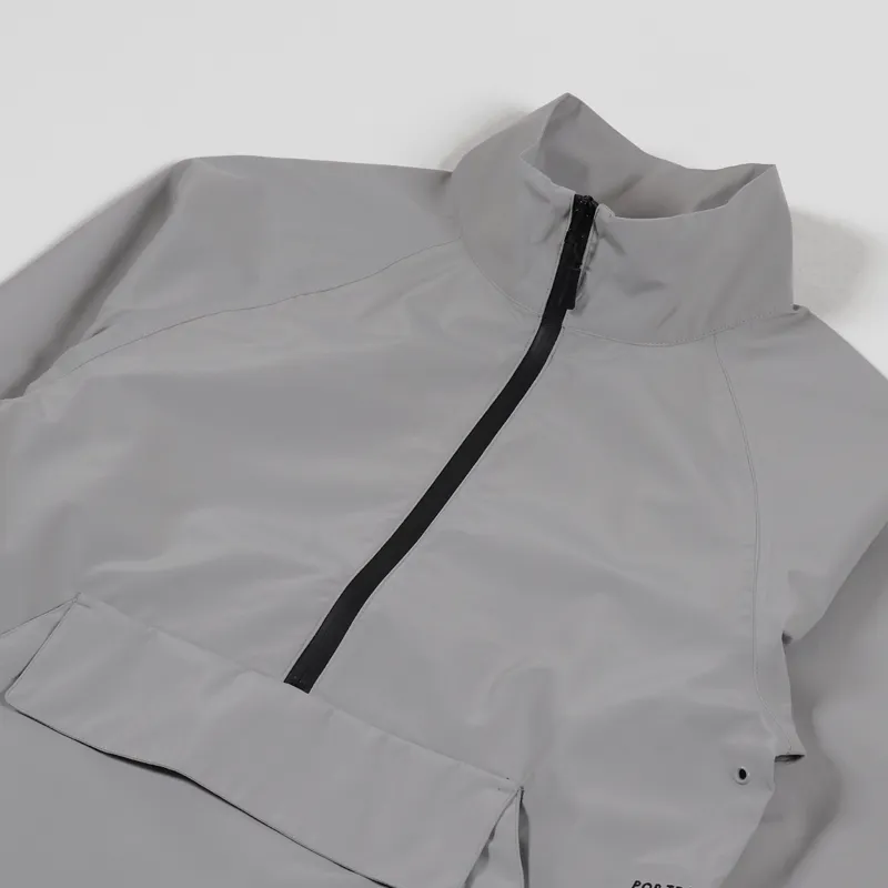 Pop Trading Company DRS Halfzip Tech Jacket Light Grey-3