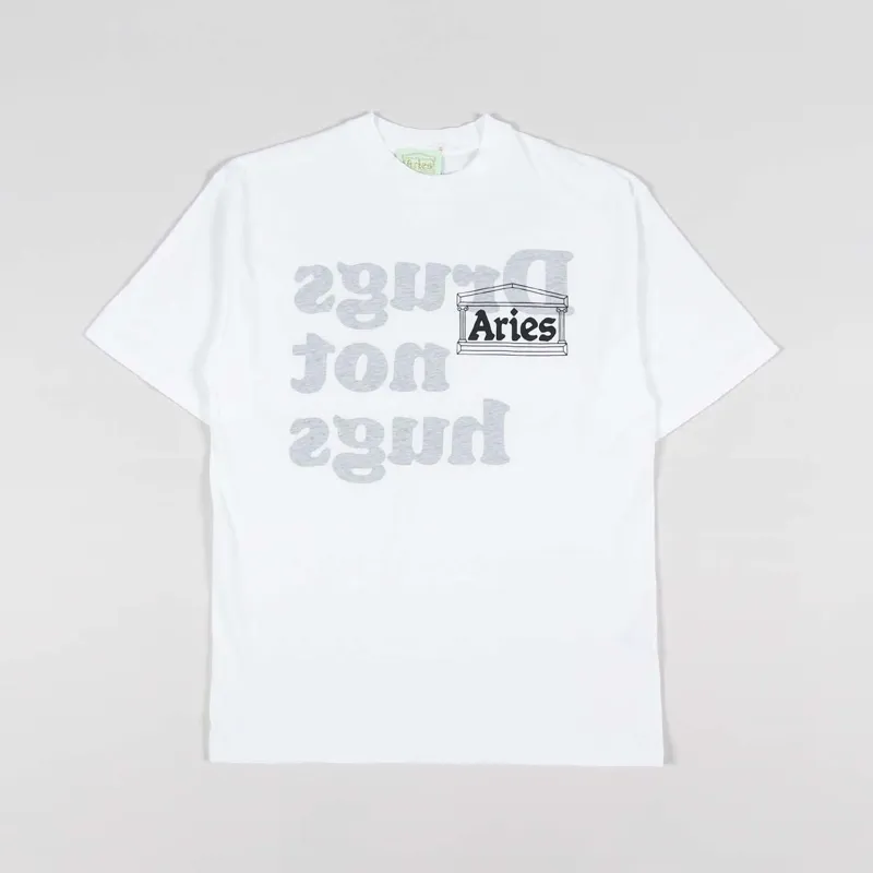 Arise Drugs Not Hugs T Shirt White