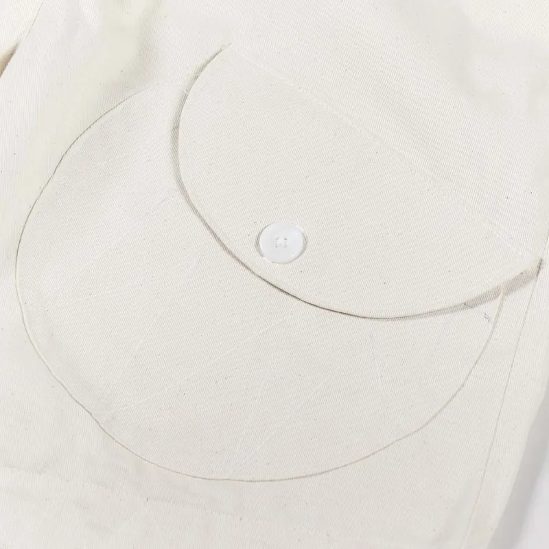 Akta Norr Drawstring Twill Shorts Natural-3