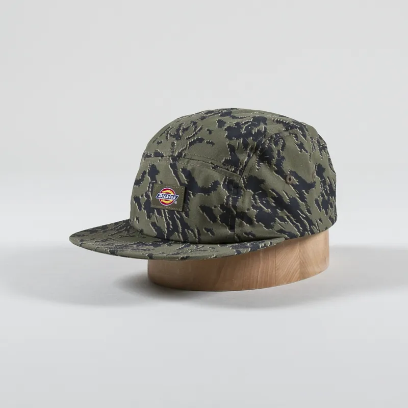 Dickies Mens Drewsey Five Panel Cap Digi Camouflage Green
