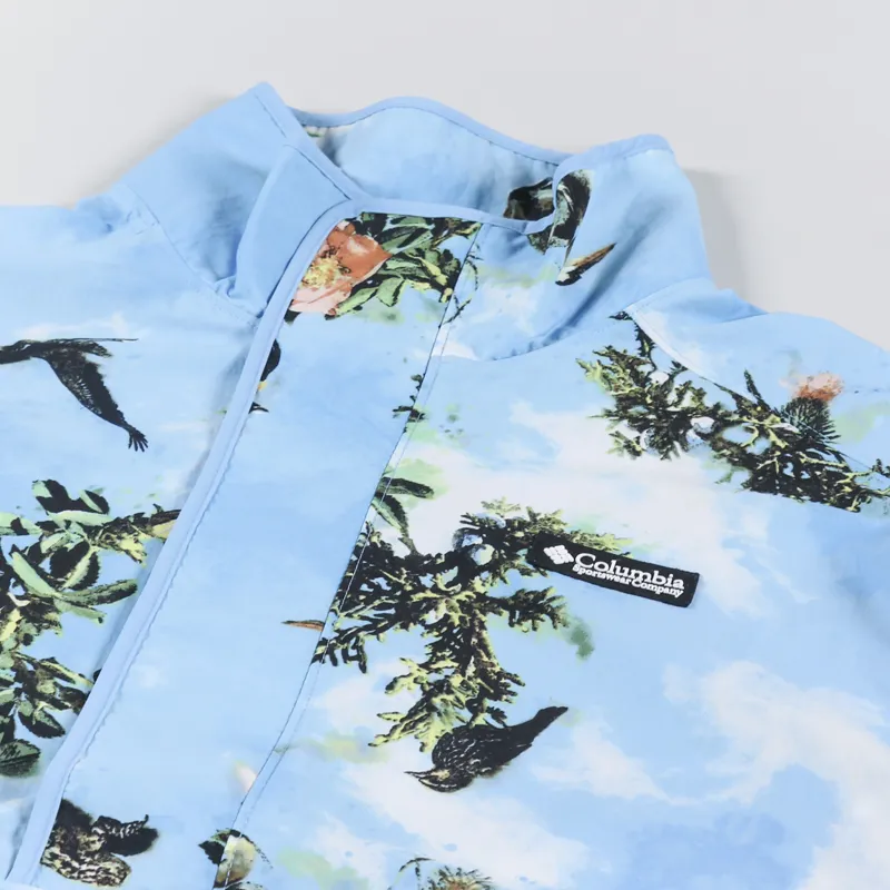 Columbia Deschutes Valley Wind Shell Jacket Vista Blue Deschutes Days Print-3