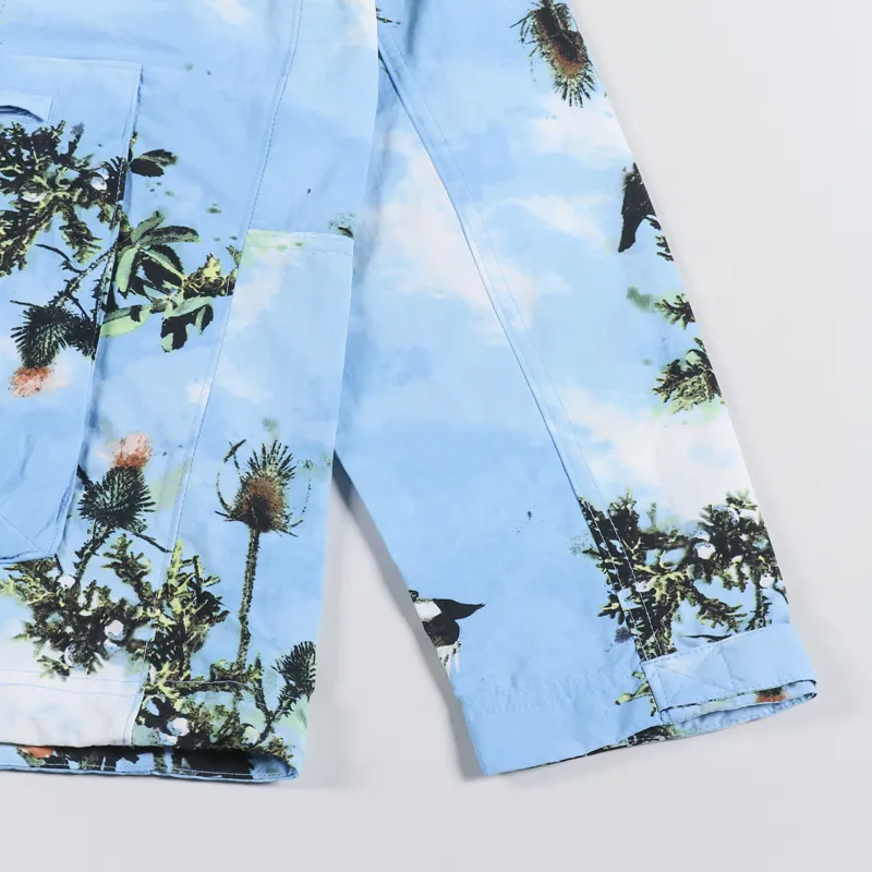 Columbia Deschutes Valley Wind Shell Jacket Vista Blue Deschutes Days Print-4