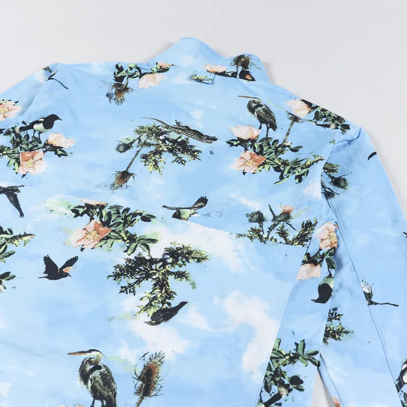 Columbia Deschutes Valley Wind Shell Jacket Vista Blue Deschutes Days Print-5