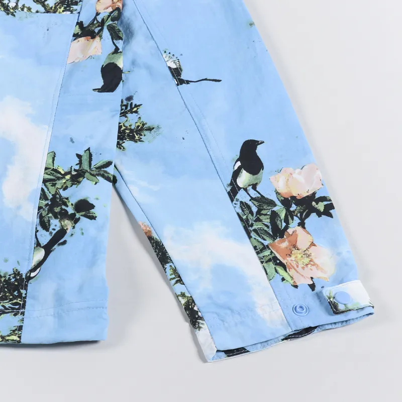 Columbia Deschutes Valley Wind Shell Jacket Vista Blue Deschutes Days Print-6