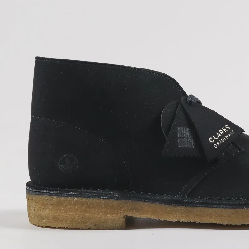 Clarks Originals Desert Boot Black Vegan-5