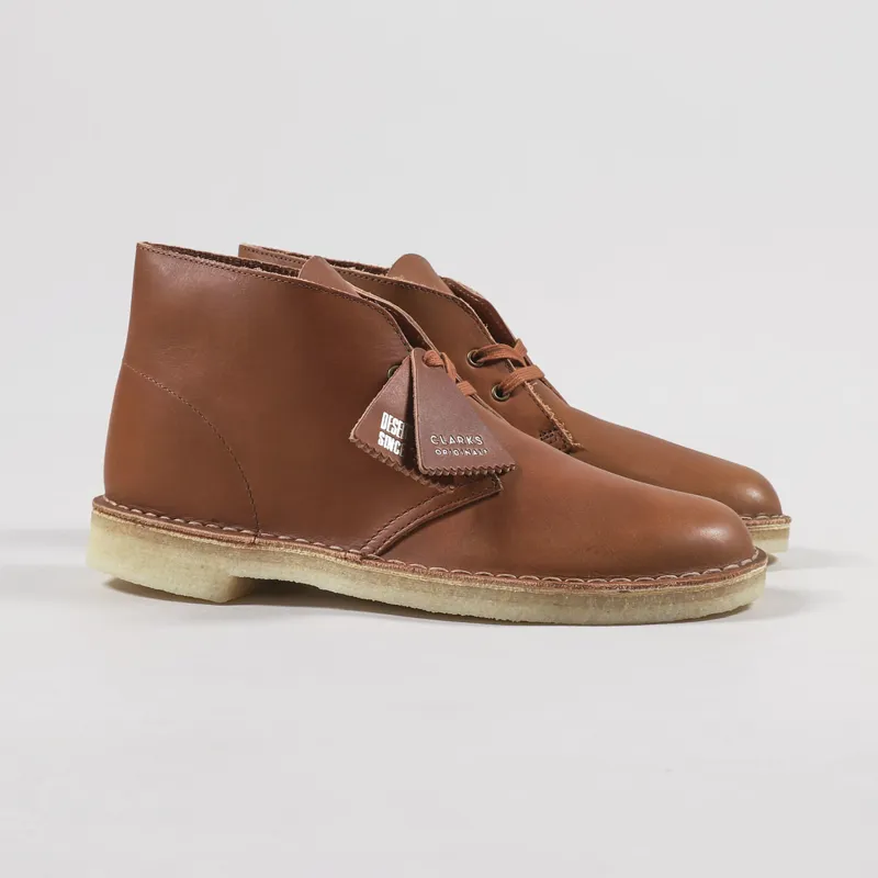 Clarks Mens Desert Boots Tan Brown