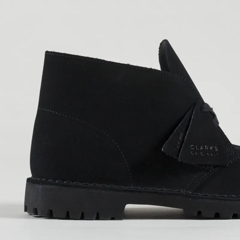 Clarks Originals Mens Outdoor Desert Rock Boots Black Suede Clarks Originals Mens Outdoor Desert Rock Boots Black Suede