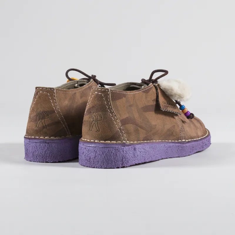 Clarks Originals x Aries Desert Trek Shoes Brown Multi-3
