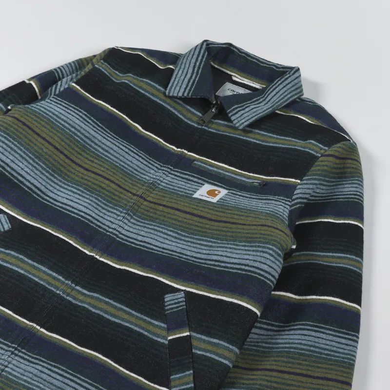 Carhartt WIP Detroit Tuscon Jacket Stripe Black-3