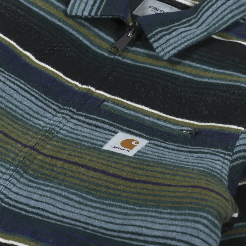 Carhartt WIP Detroit Tuscon Jacket Stripe Black-7