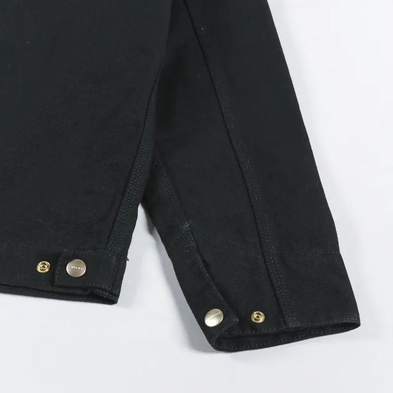 Carhartt WIP Detroit Jacket Black Rinsed-6