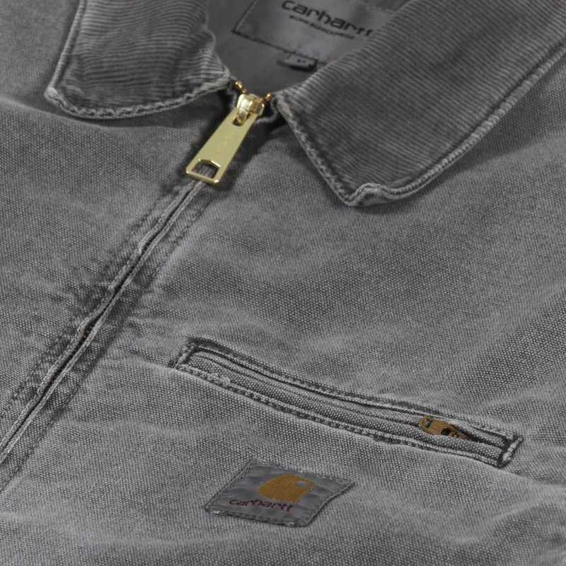 Carhartt WIP Detroit Jacket Black Faded-4