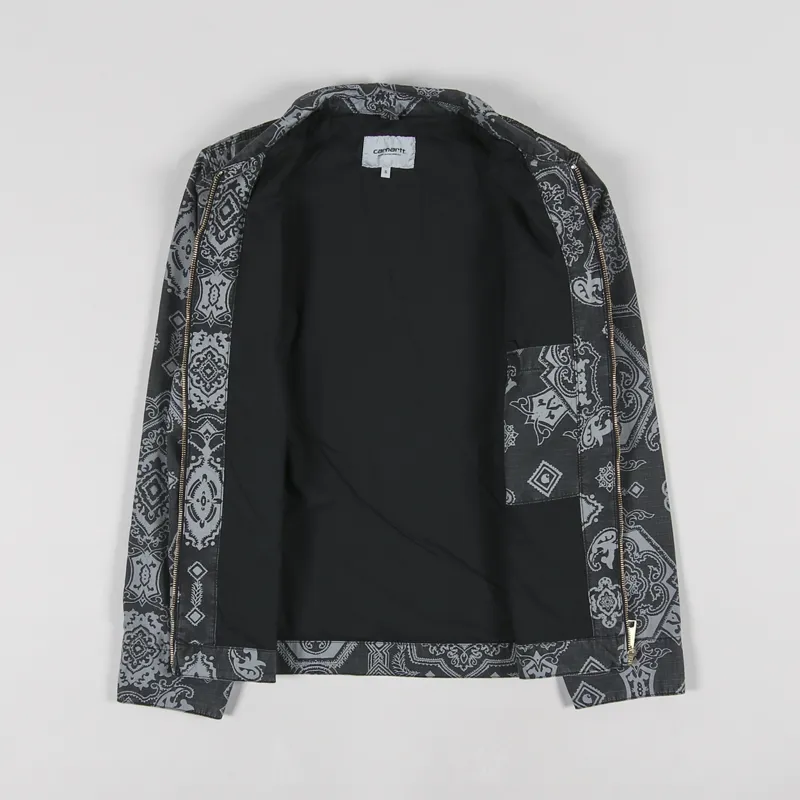 Carhartt WIP Detroit Jacket Verse Print Black-1