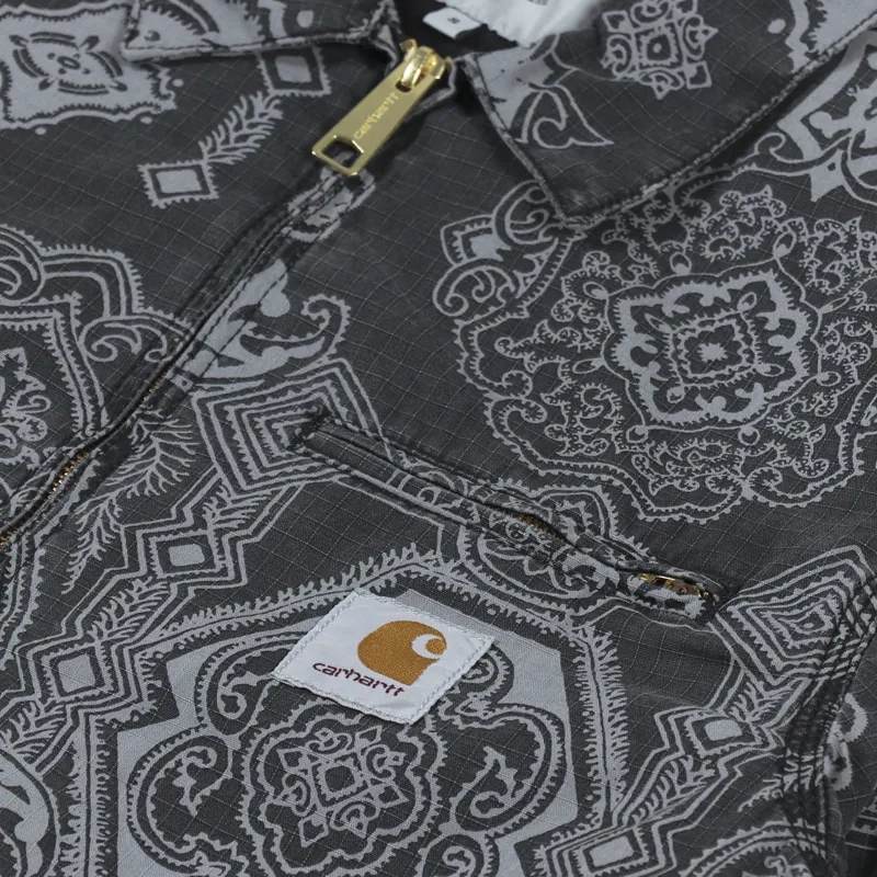 Carhartt WIP Detroit Jacket Verse Print Black-7