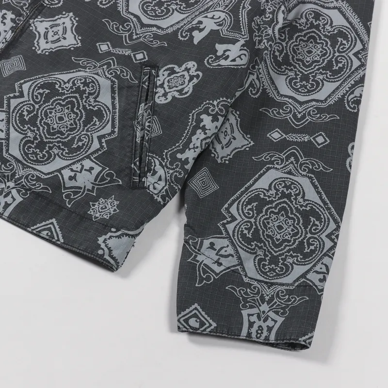 Carhartt WIP Detroit Jacket Verse Print Black-6