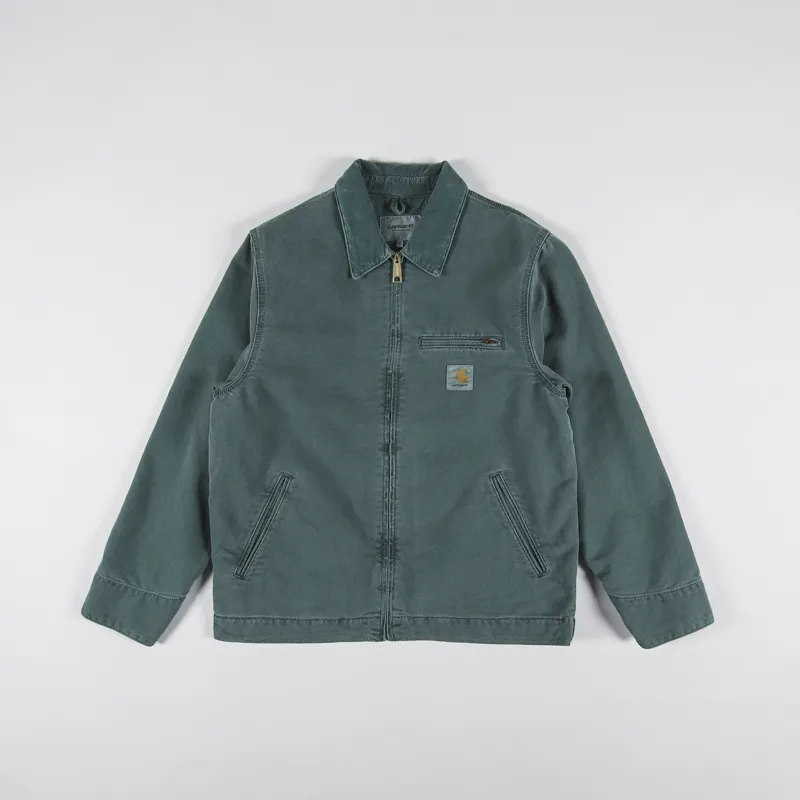 Carhartt WIP Mens Canvas Detroit Jacket Botanic Green Faded