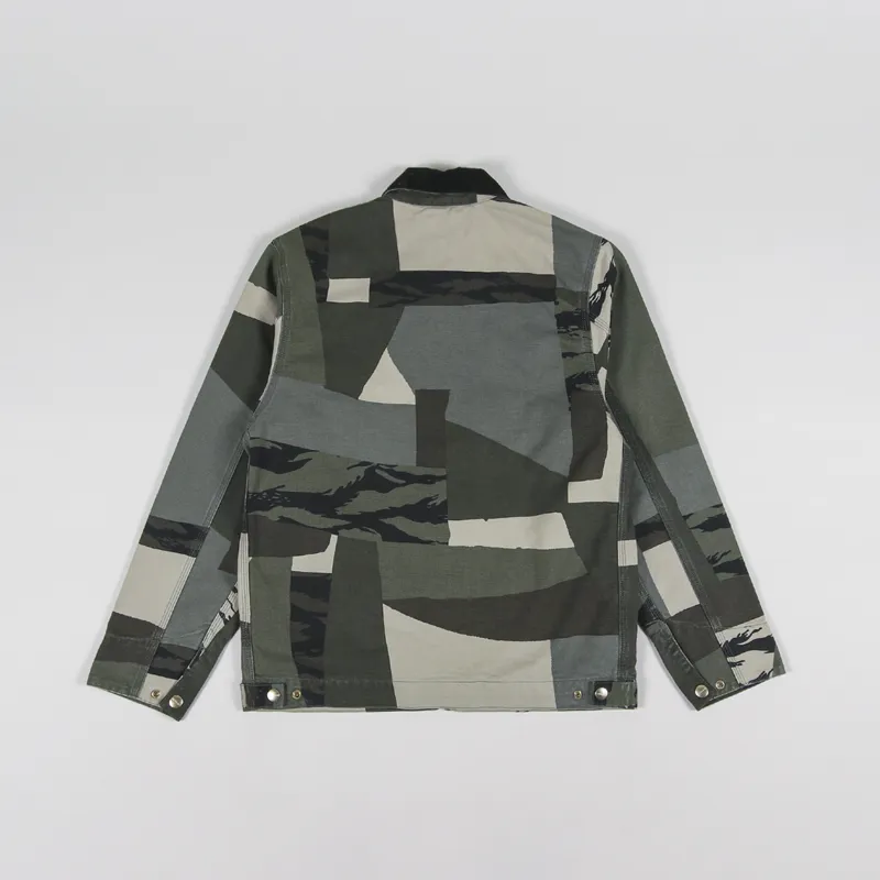 Carhartt WIP Detroit Jacket Camo Mend Black-2
