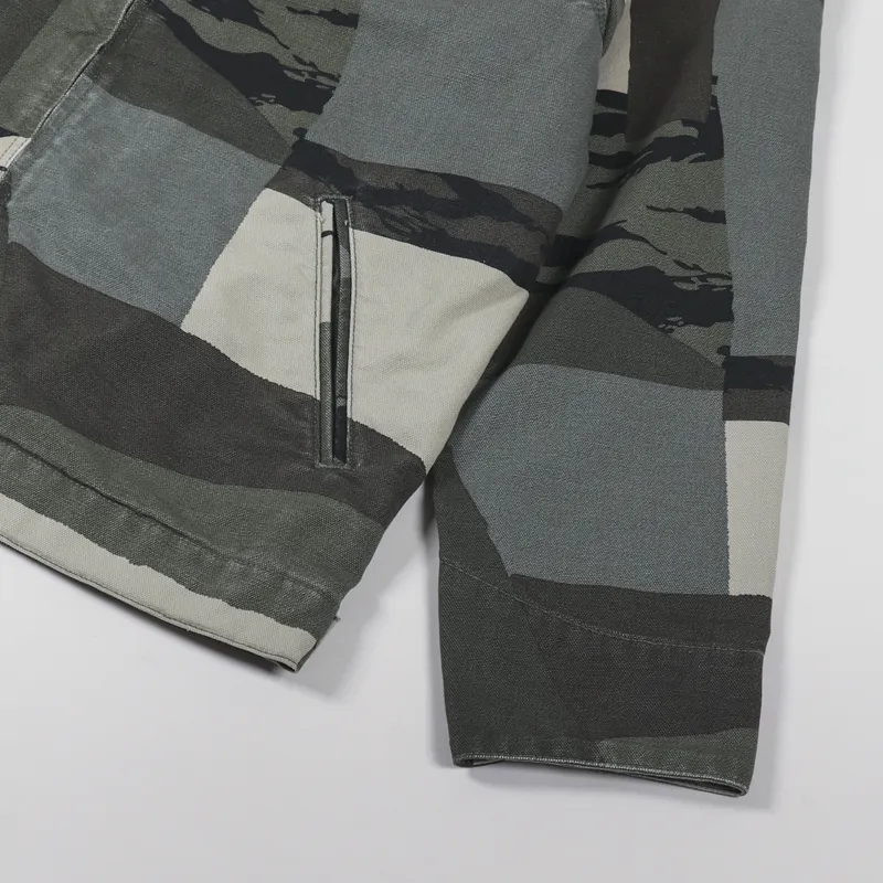 Carhartt WIP Detroit Jacket Camo Mend Black-8