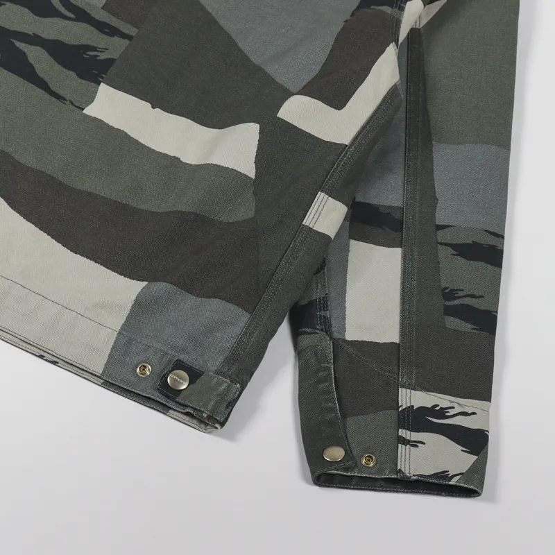 Carhartt WIP Detroit Jacket Camo Mend Black-6