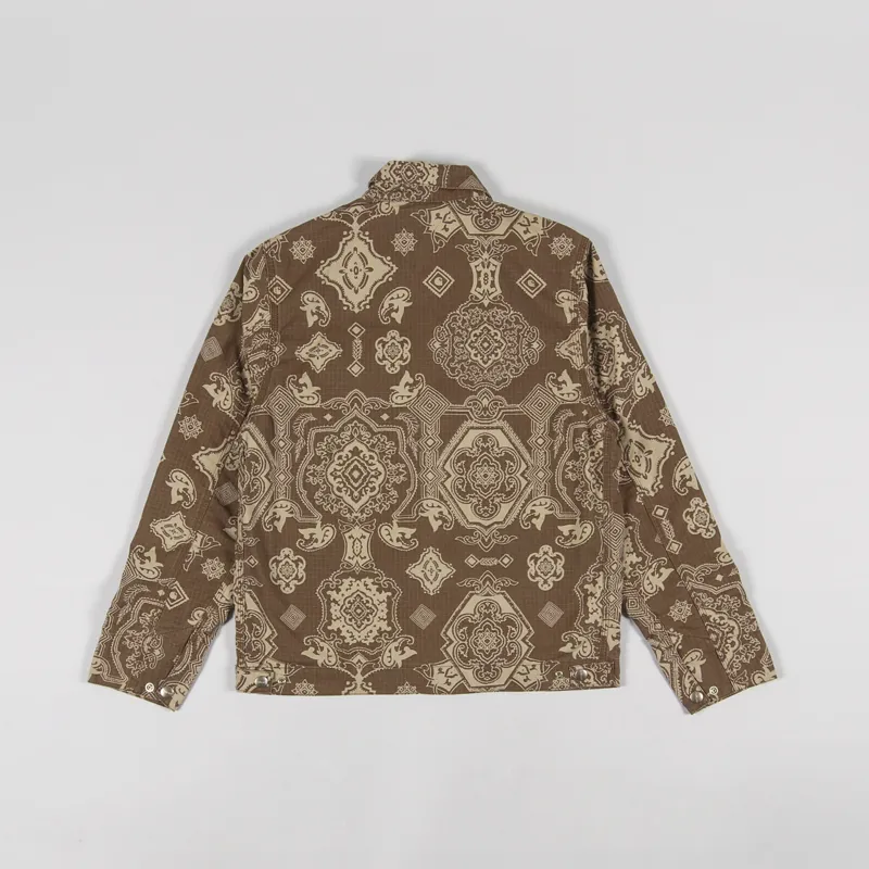 Carhartt WIP Detroit Jacket Verse Print Hamilton Brown-2