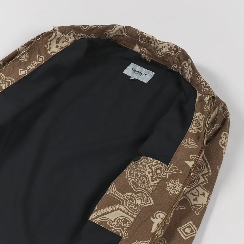 Carhartt WIP Detroit Jacket Verse Print Hamilton Brown-4