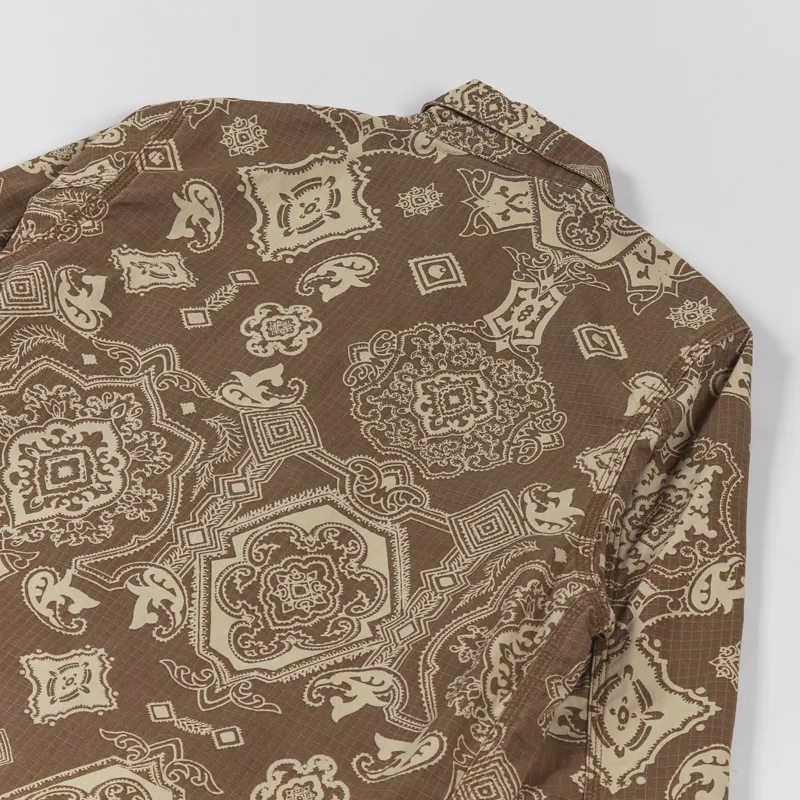 Carhartt WIP Detroit Jacket Verse Print Hamilton Brown-5
