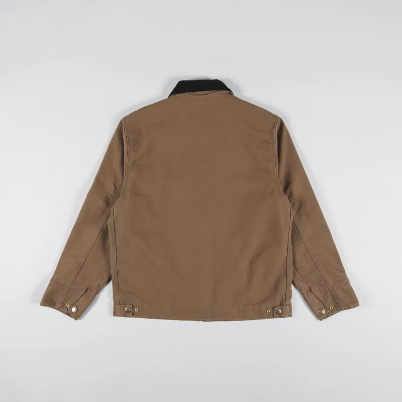 Carhartt WIP Detroit Jacket Hamilton Brown Black Rinsed-2