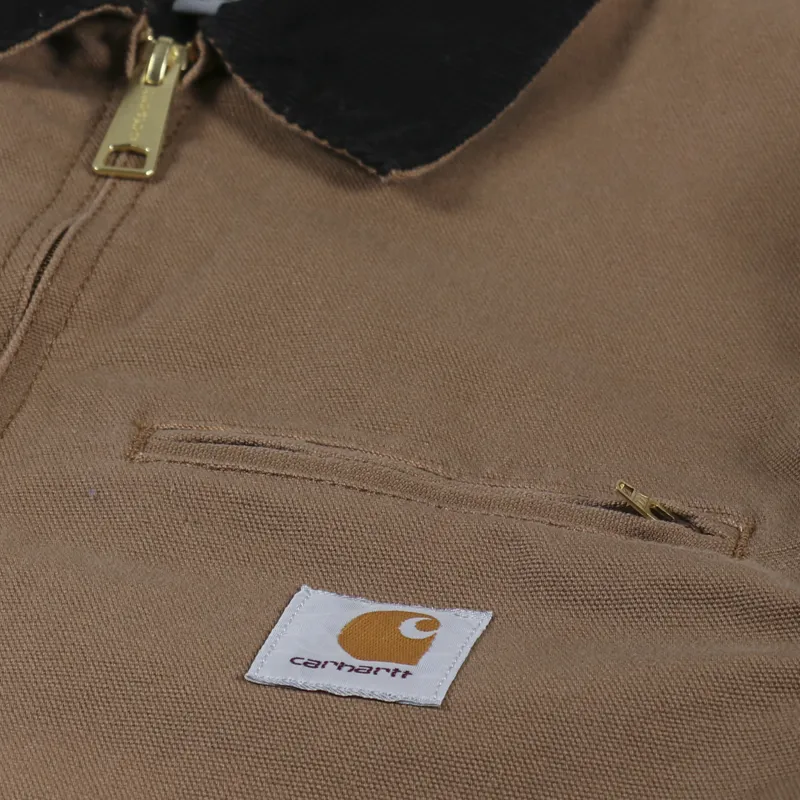 Carhartt WIP Detroit Jacket Hamilton Brown Black Rinsed-6